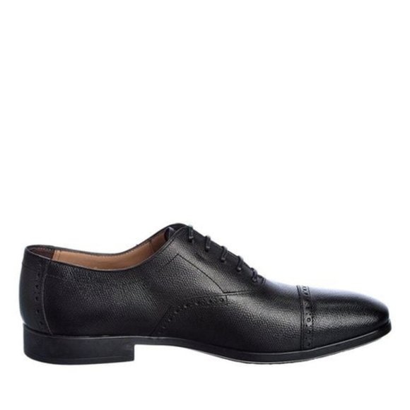 Bashwood Handmade Black Leather Oxfords For Men